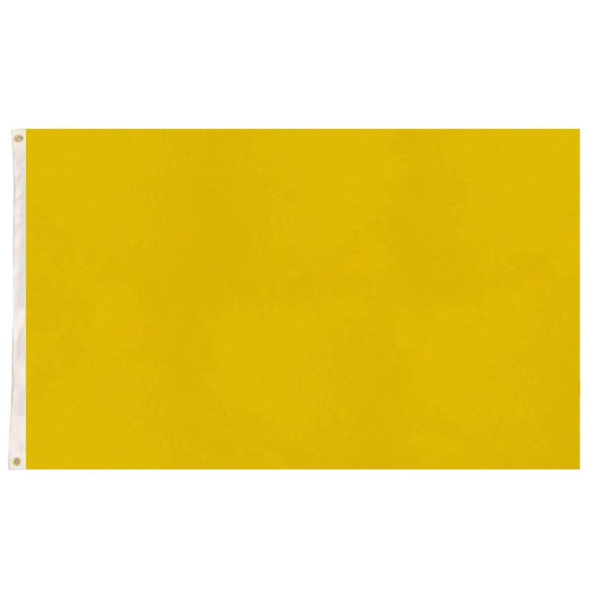 2x Plain Yellow Flag Pack - School Colours/Houses - Sports Days (90x150cm)