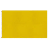 2x Plain Yellow Flag Pack - School Colours/Houses - Sports Days (90x150cm)