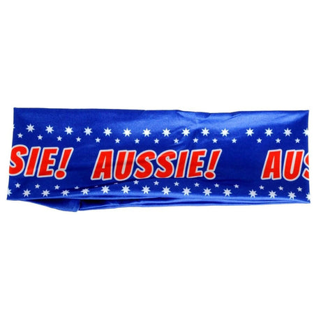 Äussie Headband Tennis Cricket Australia Day Aussie Costume in Blue
