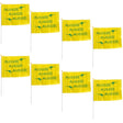 Aussie Hand Flags - 8 Pack (14x21cm) | Yellow Durable Australia Flag