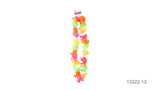 40cm HAWAIIAN LEI - Tropical Beach Luau Party - Red/Yellow/Green Garland Flowers