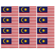 12x Malaysia Country Flag Bulk Pack - Heavy Duty Malaysian Flag with Metal Eyelets (150cm x 90cm)