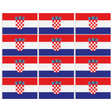 12x Croatia Country Flag Bulk Pack - Heavy Duty Hrvatska/Croatian Flag with Metal Eyelets (150cm x 90cm)