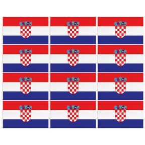 12x Croatia Country Flag Bulk Pack - Heavy Duty Hrvatska/Croatian Flag with Metal Eyelets (150cm x 90cm)