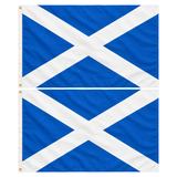 2x Scotland Country Flag Pack - Heavy Duty Scottish Flag with Metal Eyelets (150cm x 90cm)
