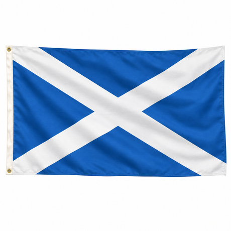 2x Scotland Country Flag Pack - Heavy Duty Scottish Flag with Metal Eyelets (150cm x 90cm)