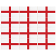 12x England Country Flag Bulk Pack - Heavy Duty St George's Cross English Flag with Metal Eyelets (150cm x 90cm)