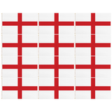 12x England Country Flag Bulk Pack - Heavy Duty St George's Cross English Flag with Metal Eyelets (150cm x 90cm)