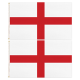 2x England Country Flag Pack - Heavy Duty St George's Cross English Flag with Metal Eyelets (150cm x 90cm)