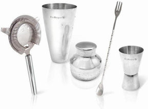 Vin Bouquet 4 Piece Stainless Steel Cocktail Making Set - Silver