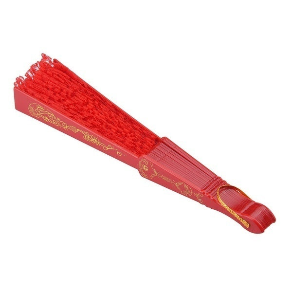 Red Lace Hand Fan - Folding Spanish Flamenco Costume/Vintage Wedding Accessory