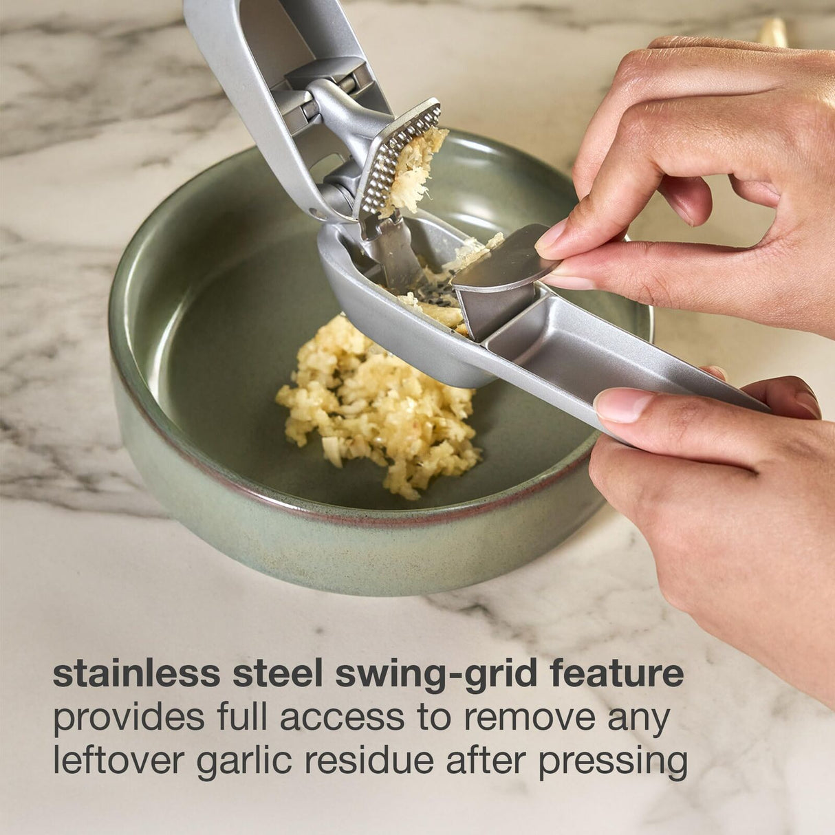 Zyliss Susi 4 Garlic Press Non-Stick PFAS-Free Cast Aluminium Dishwasher Safe