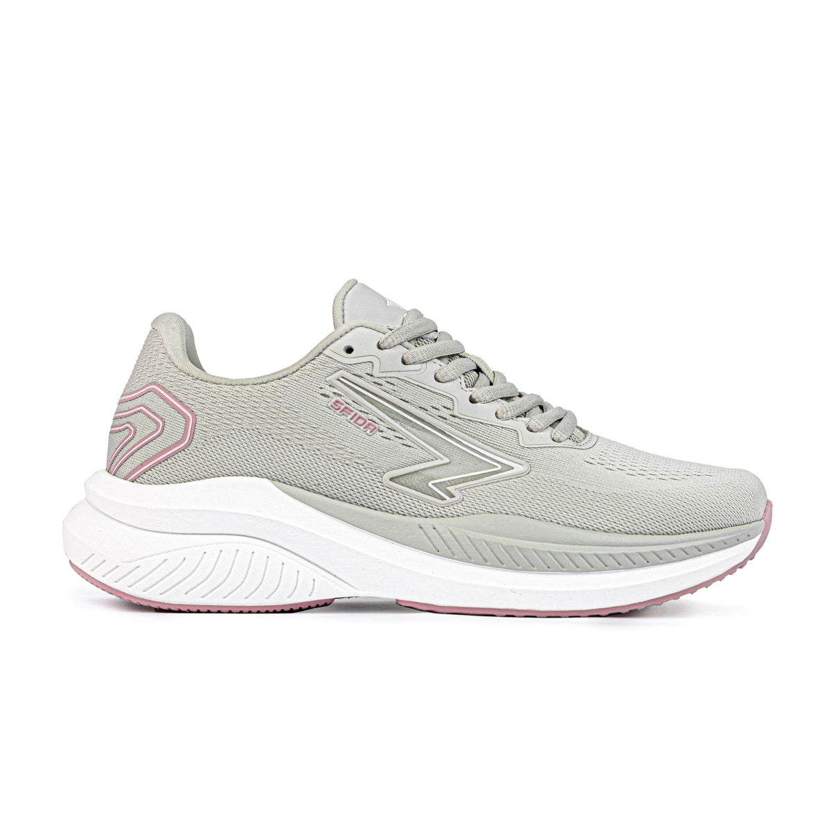 Sfida Brazen Womens Runners - Stone/Pink (Running Shoes/Sneakers)