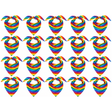 20x Rainbow Bandana Bulk Pack - 100% Cotton Head Wrap/Durag/Scarf/Mask (Gay Pride/LGBTQ+ Party)