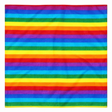 BANDANA Paisley 100% COTTON Head Wrap Durag Bandanna Summer Biker Scarf Mask - Rainbow 
