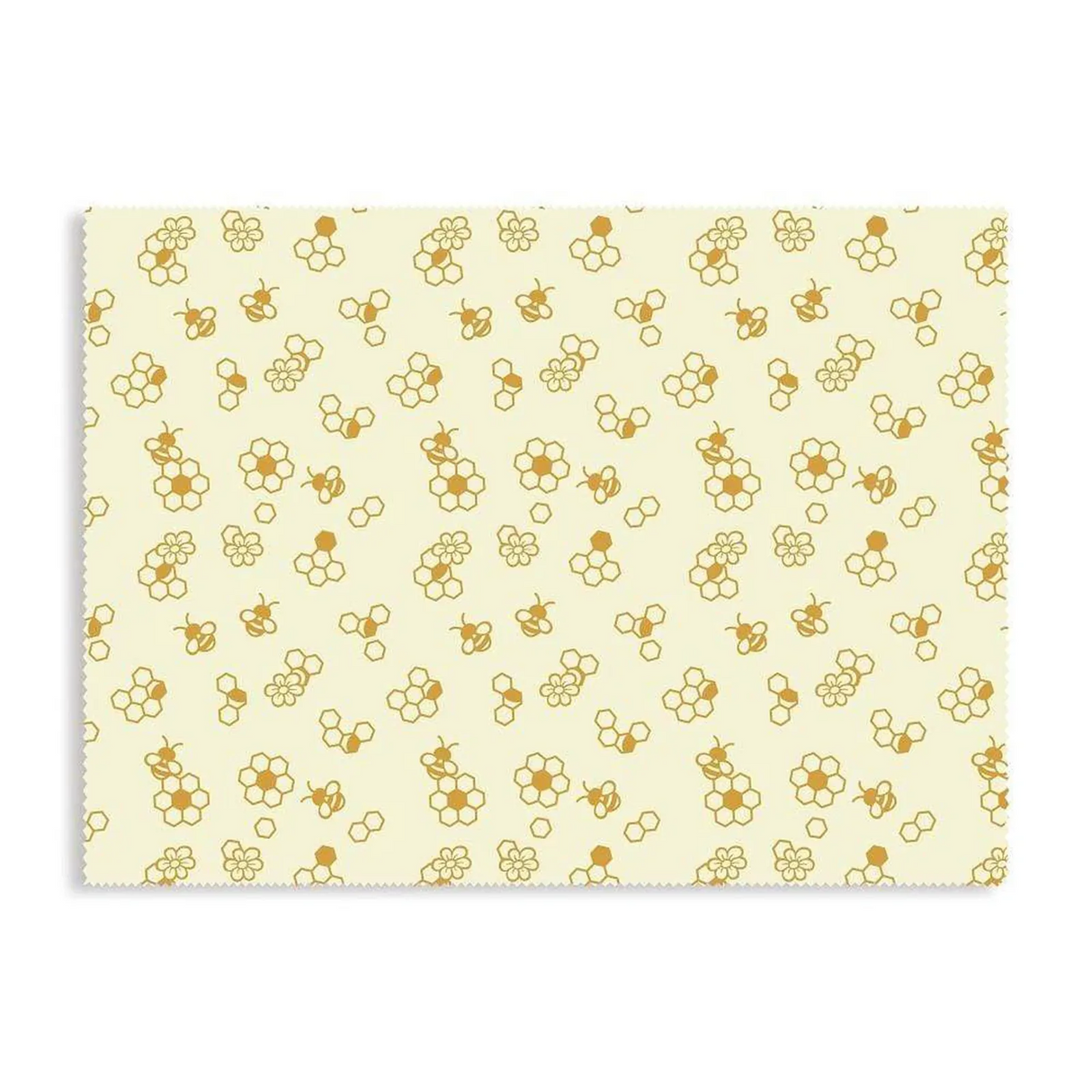 6x Karlstert Natural Beeswax Honeycomb Food Wrap Bulk Pack - Honeybee Print (43 x 58.5cm)