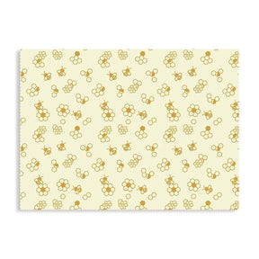 Karlstert Natural Beeswax Honeycomb Food Wrap - Honeybee Print (43 x 58.5cm)