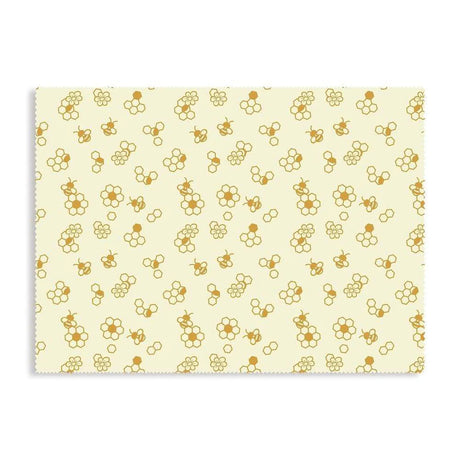 Karlstert Natural Beeswax Honeycomb Food Wrap - Honeybee Print (43 x 58.5cm)
