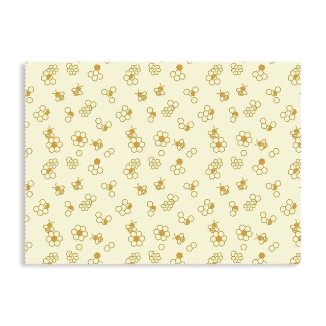 Karlstert Natural Beeswax Honeycomb Food Wrap - Honeybee Print (43 x 58.5cm)