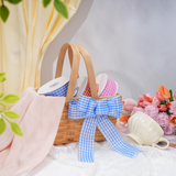 2 Metre Gingham Ribbon for Gift Wrapping, Decorations & More in Blue Check