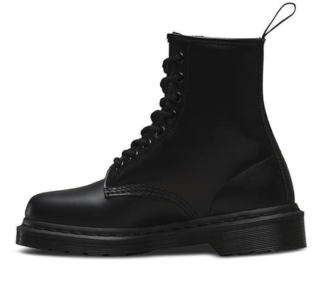 Dr. Martens 1460 Mono Boots Shoes Lace Up Genuine Leather Docs - Black