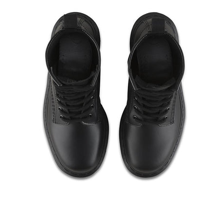 Dr. Martens 1460 Mono Boots Shoes Lace Up Genuine Leather Docs - Black
