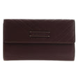 Pierre Cardin Detroit Leather Long Wallet - Brown (Quilted Detail & RFID Protection)