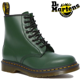 Dr. Martens 1460 Smooth Leather Womens 8 Eye Lace up Boots  - Green