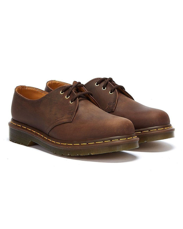 Dr. Martens 1461 Classic Smooth Shoes (3 Eye Lace Up Flats) - Dark Brown