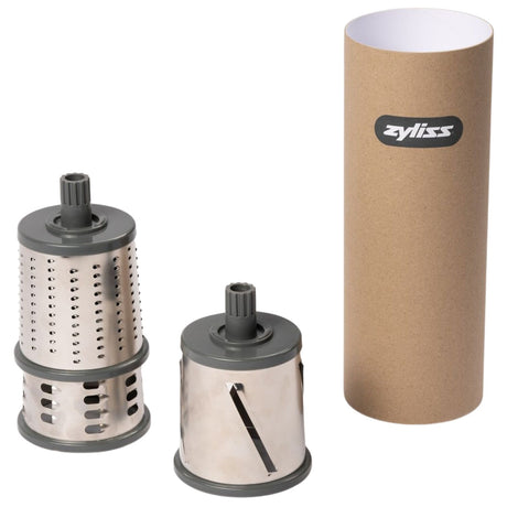 Zyliss Gourmet Drum Grater 3 Stainless Steel Drums with Suction Base