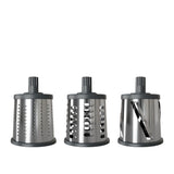 Zyliss Gourmet Drum Grater 3 Stainless Steel Drums with Suction Base