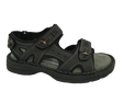 HUSH PUPPIES SIMMER Mens Leather Adjustable Strap Comfort Sandals Shoes - Black - 6 UK
