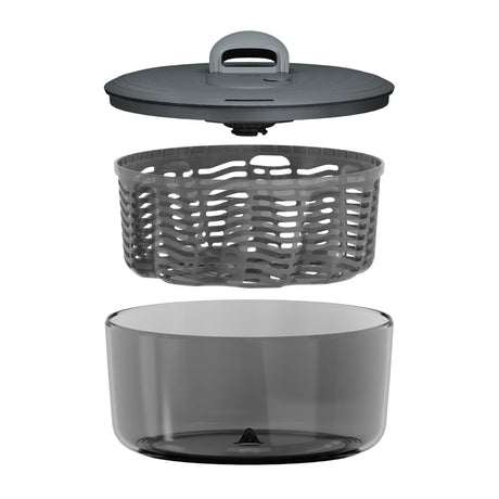Zyliss Easy Spin Salad Spinner Large AquaVent Quick Dry Vegetable Salad Washer