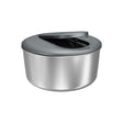 Zyliss Swift Dry Salad Spinner Stainless Steel AquaVent One-Hand Pump - Small