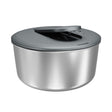 Zyliss Swift Dry Salad Spinner Stainless Steel AquaVent One-Hand Pump - Large