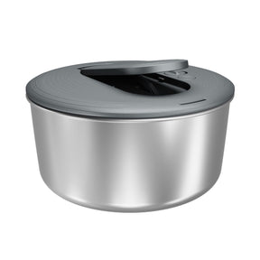 Zyliss Swift Dry Salad Spinner - Large (Stainless Steel AquaVent One-Hand Pump)