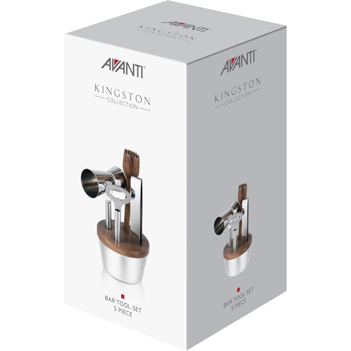 Avanti Kingston Cocktail Bar Tool Set - Stainless Steel Shaker Kit