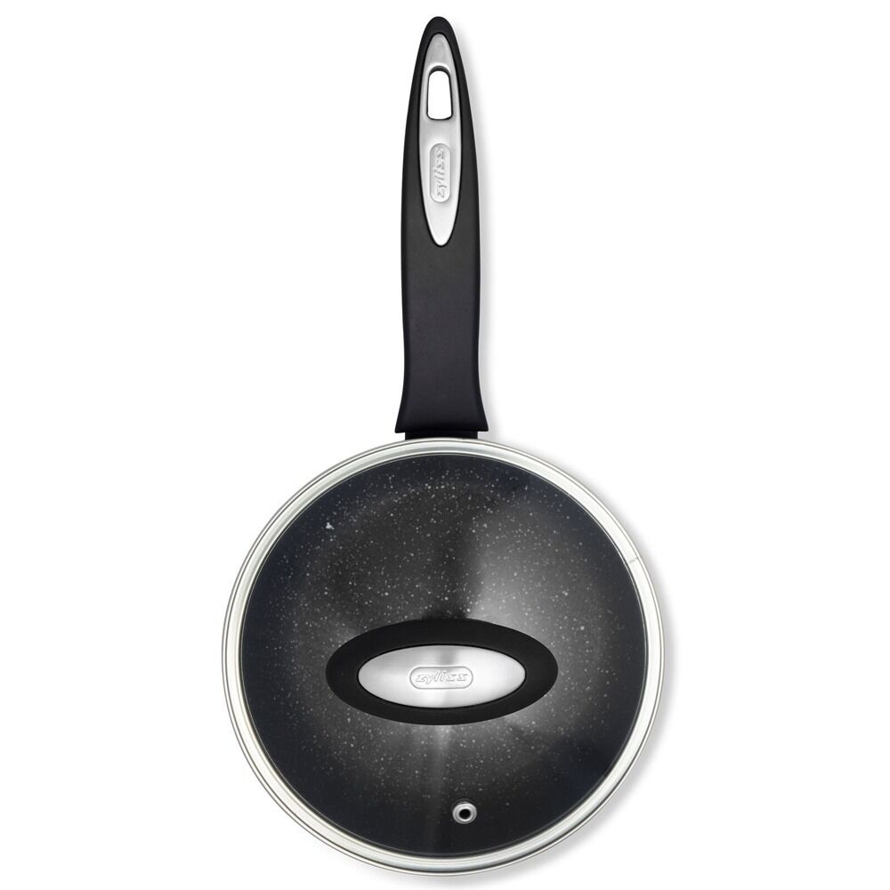 Zyliss Ultimate Forged 16cm/1.5L Non-Stick Saucepan w/ Lid Cover - Black