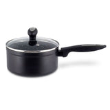 Zyliss Ultimate Forged 20cm/3L Non-Stick Saucepan w/ Lid Cover - Black