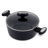 Zyliss Ultimate Forged 20cm/2L Non-Stick Stock Pot w/ Lid Cover - Black
