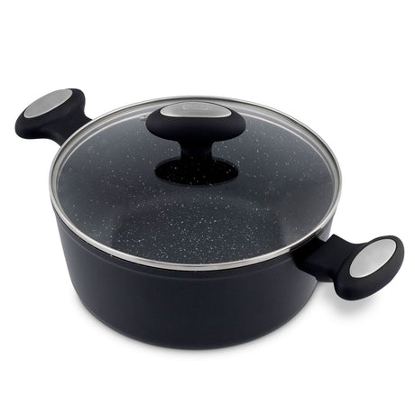Zyliss Ultimate Forged 20cm/2L Non-Stick Stock Pot w/ Lid Cover - Black
