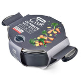 Zyliss Ultimate Forged 20cm/2L Non-Stick Stock Pot w/ Lid Cover - Black