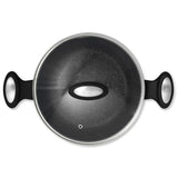 Zyliss Ultimate Forged 24cm/4L Non-Stick Stock Pot w/ Lid Cover - Black