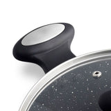 Zyliss Ultimate Forged 24cm/4L Non-Stick Stock Pot w/ Lid Cover - Black