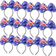 12x Australian Flag Bow Headband Bulk Pack – Festive Australia Day Accessory