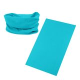 Light Blue Seamless Tube Bandana - Neck Gaiter/Face Mask/Head Scarf for Ski & Snow