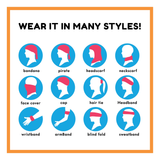 Seamless Tube Bandana Head Scarf Face Cover Mask Gaiter Ski Snow in Red