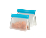 12x Avanti 250mL Reusable Stand Up Snack Bags Bulk (6 Packs of 2)