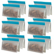 12x Avanti 500mL Large Reusable Stand Up Snack Bags Bulk (6 Packs of 2)