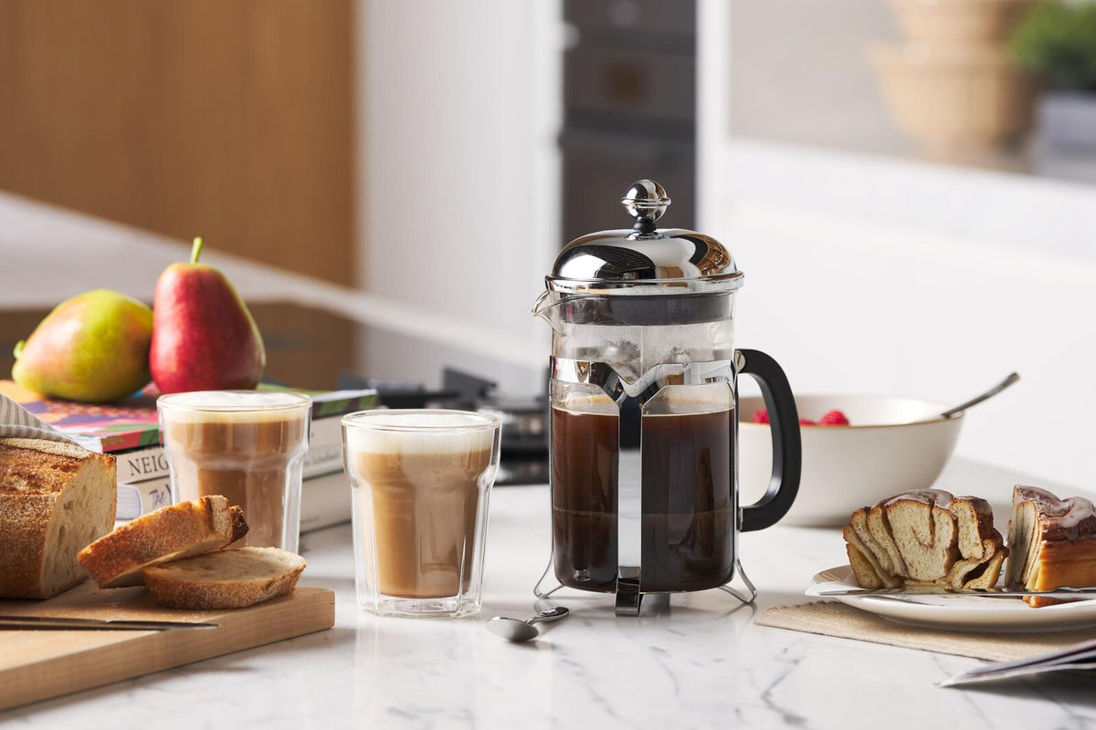 Avanti Domo Café Press Coffee Plunger 800ml 6 Cup in Stainless Steel